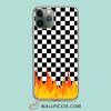 Checkboard in Flame Aesthetic iPhone 11 Case