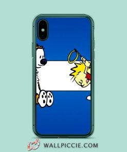 Funny Calvin and Hobbes Expression iPhone Xr Case