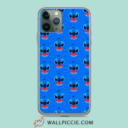 Lilo Stitch Face Pattern iPhone 11 Case