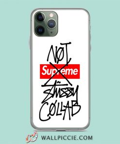 Not Supreme X Stussy Collab iPhone 11 Case