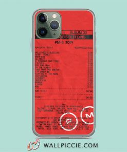 Post Malone Hollywood Bleeding List iPhone 11 Case