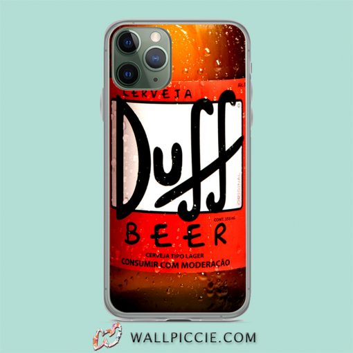 Simpson Duff Beer Bottle iPhone 11 Case