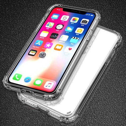 Shockproof Bumper Transparent Silicone Case For iPhone 11 X XS XR XS Max 8 7 6 6S Plus Clear protection Back Cover 2