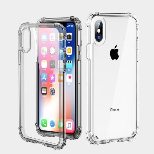 Shockproof Bumper Transparent Silicone Case For iPhone 11 X XS XR XS Max 8 7 6 6S Plus Clear protection Back Cover 5