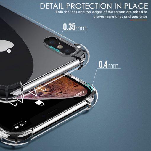 Luxury Shockproof Silicone Phone Case For iPhone 7 8 6 6S Plus 7 Plus 8 Plus XS Max XR 11 Case Transparent Protection Back Cover 4
