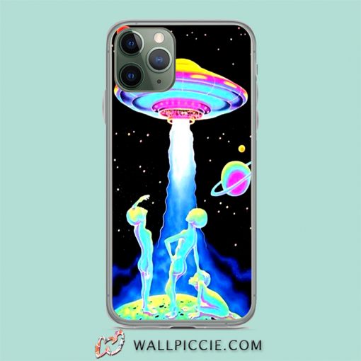 Aesthetic Alien Psychadelic Art iPhone 11 Case