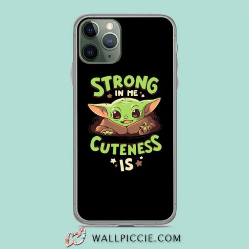 Baby Yoda Star Wars Quote iPhone 11 Case