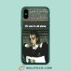 Billie Eilish Youre All Alone Aesthetic iPhone XR Case