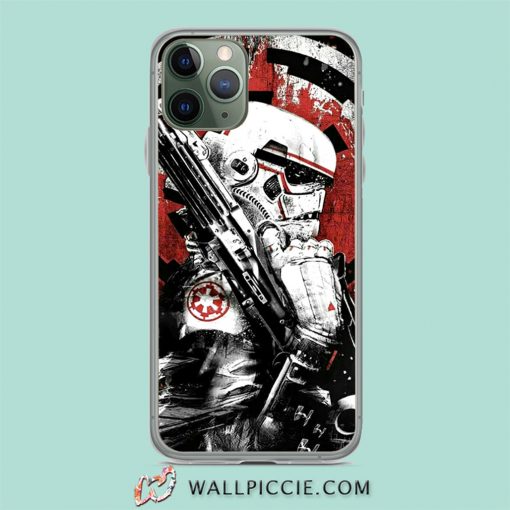 Cool Star Wars Stormtroopers Art iPhone 11 Case