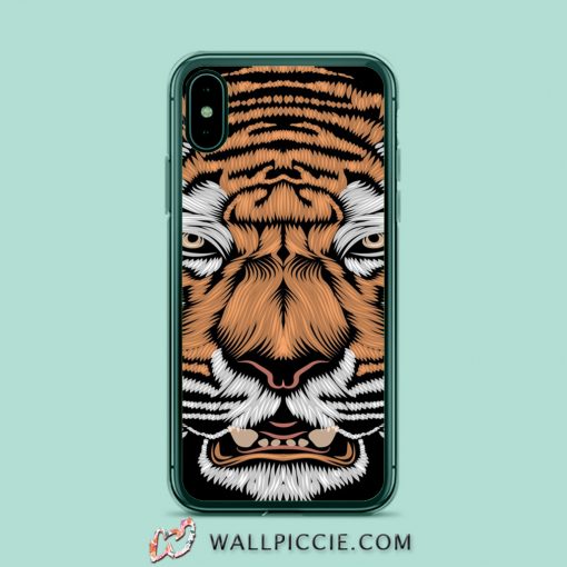 Cool Tiger Angry Face iPhone XR Case