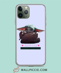 Cute Baby Yoda Loving You iPhone 11 Case