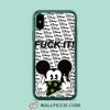 Disney Mickey Mouse Fck It iPhone XR Case