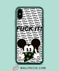 Disney Mickey Mouse Fck It iPhone XR Case