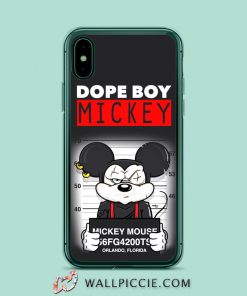 Dope Boy Mickey Mouse Mugshot iPhone XR Case