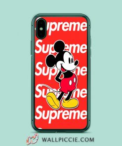Dope Mickey Mouse X Supreme iPhone XR Case