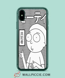 Funny Morty Rick Japanese iPhone XR Case