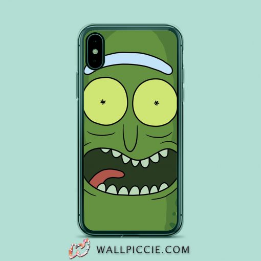 Funny Pickle Rick Face iPhone XR Case