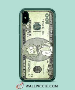 Funny Rick Morty Dollar Get The Money iPhone XR Case