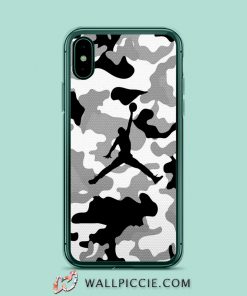 Jordan Black Grey Camo iPhone XR Case