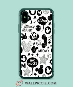 Mickey And Minnie Mouse Quote Collage iPhone XR Case
