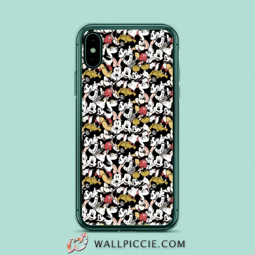 Mickey And Minnie Mouse Smile Collage iPhone XR Case