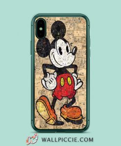 Mickey Mouse Disney Comic Collage iPhone XR Case