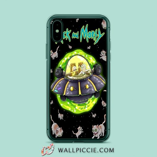 Rick Morty Cat In Space iPhone XR Case