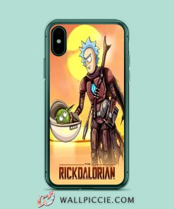 Rick Morty Mandalorian iPhone XR Case