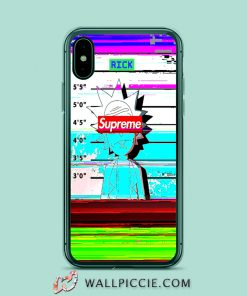 Rick Morty Supreme Mugshot iPhone XR Case