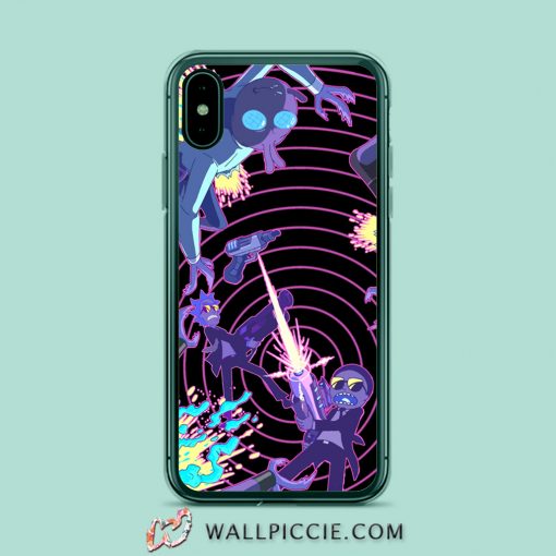 Rick Morty Trippy Spaceship iPhone XR Case