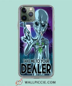Trippy Alien Take Me To Your Dealer iPhone 11 Case