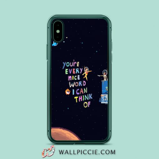 Youre Every Nice Word Aesthetic Quote iPhone 11 Case