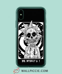 Zombie Rick Morty Me Myself and I iPhone XR Case