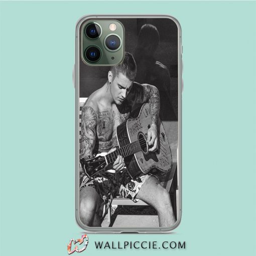 Cute Justin Bieber Playing Guitar iPhone 11 Case
