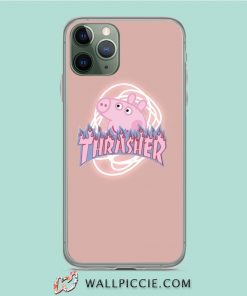 Cute Peppa Pig X Thrasher iPhone 11 Pro Case