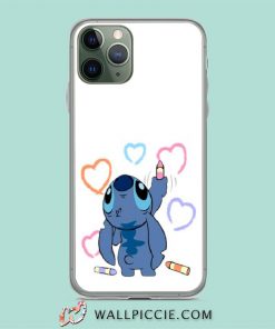Cute Stitch Coloring iPhone 11 Case