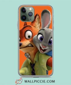 Cute Together Judy Hopps and Nick Wilde iPhone 11 Case