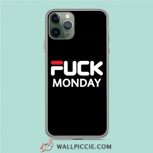 Fuck Monday Fila Parody iPhone 11 Pro Case