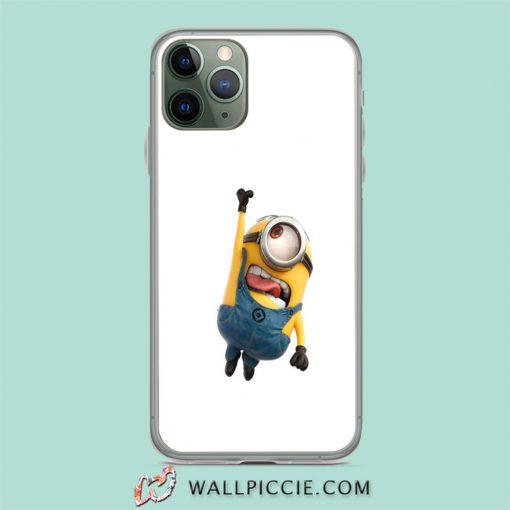 Funny Stuck Out His Tongue Minion iPhone 11 Case