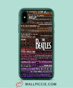 Beatles Rainbow Lyric iPhone XR Case