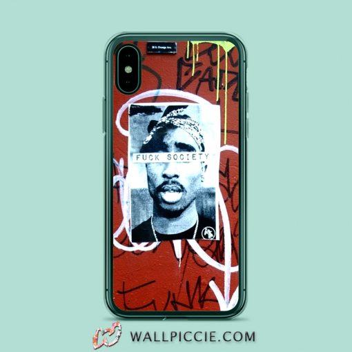 Vintage Tupac Shakur Fuck Society iPhone XR Case