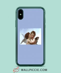 Angel Baby Kiss Aesthetic iPhone XR Case