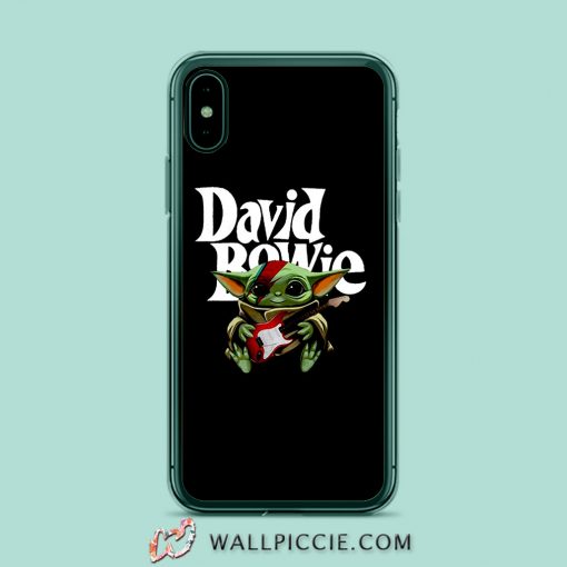 Baby Yoda Hug Guitar David Bowie iPhone XR Case