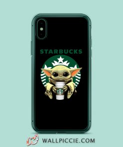 Baby Yoda Hug Starbucks iPhone XR Case