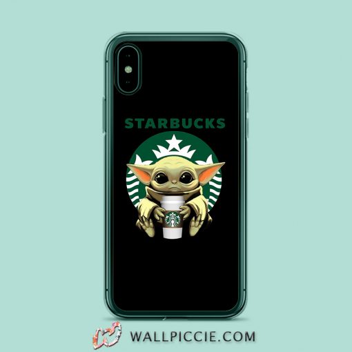 Baby Yoda Hug Starbucks iPhone XR Case