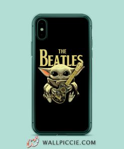 Baby Yoda Hugs The Beatles iPhone XR Case