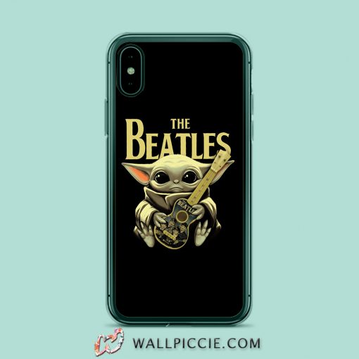Baby Yoda Hugs The Beatles iPhone XR Case
