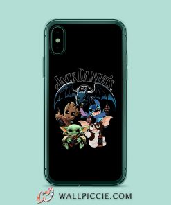 Baby Yoda Stitch Groot Jack Daniel’s iPhone XR Case