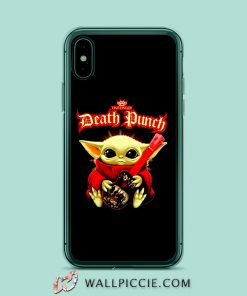 Baby Yoda hug guitar Five Finger Death Punch iPhone XR Case