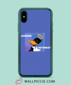 Donald Duck Loosing Interest Aesthetic iPhone XR Case